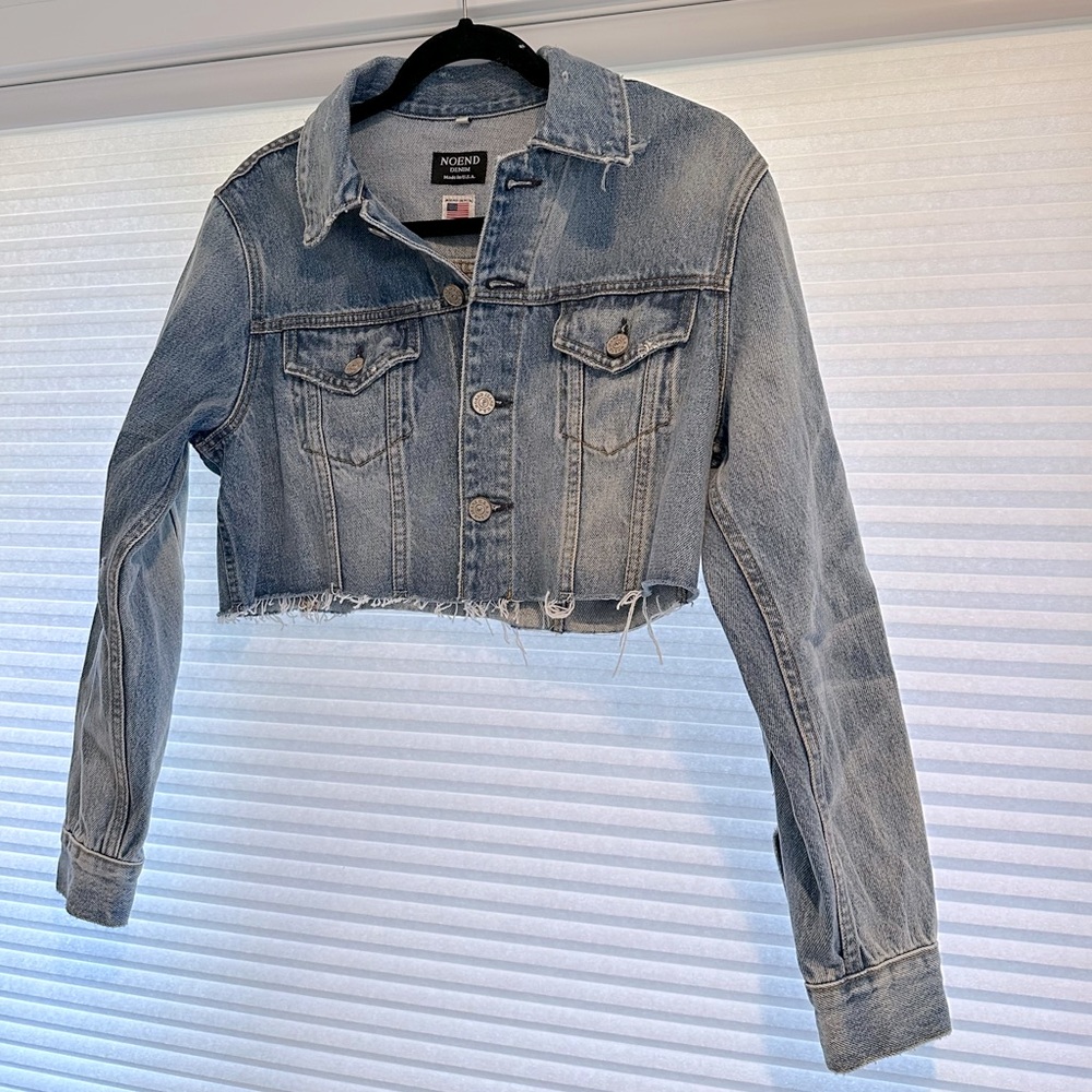 Noend Denim Cut-off Jean Jacket